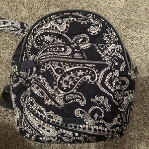 Vera Bradley mini backpack in deep night paisley